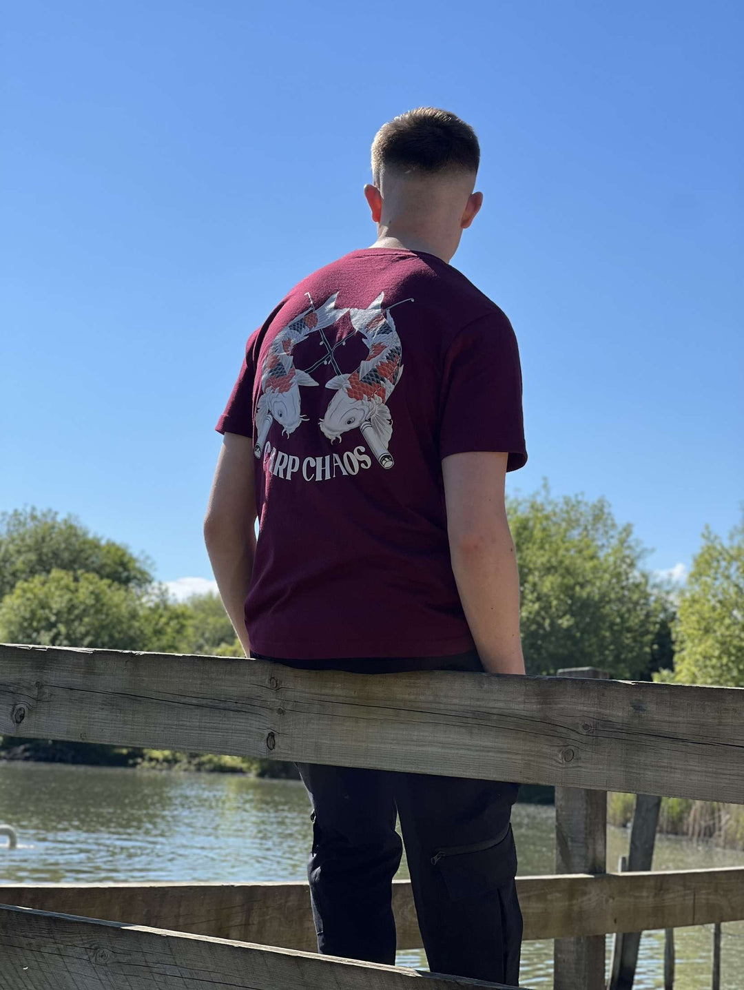 Burgundy Koi Katcher T-Shirt